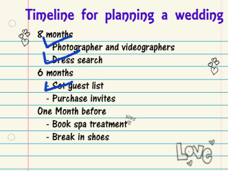 Timeline for planning, wedding planning podcast