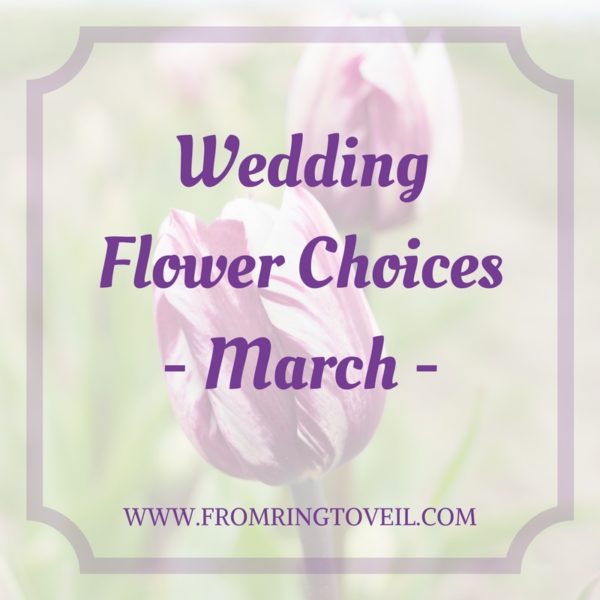 Wedding Flower Choices - March, tulips, wedding planning, wedding podcast